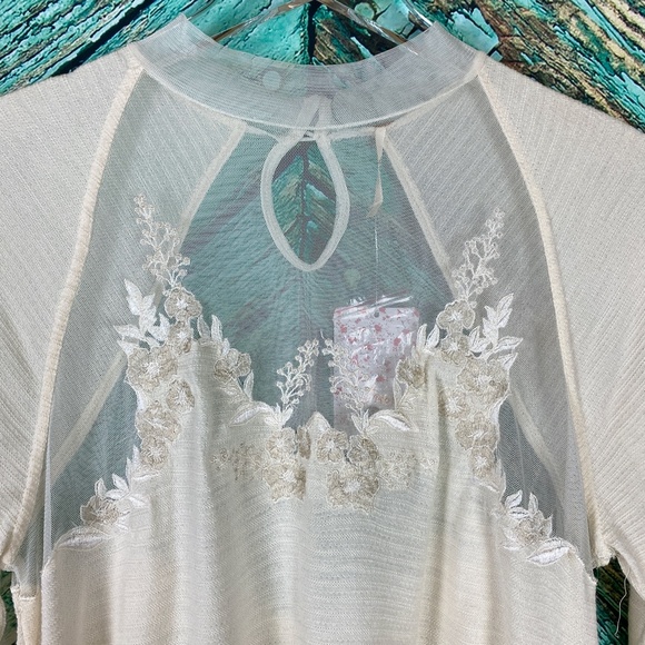 Free People Tops - Free People NWT Top Ecru Off White Lace Top